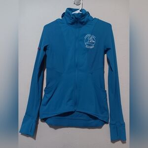 Lululemon Sedona Women Athletica Jacket Sz6 Blue Hood and‎ Pockets